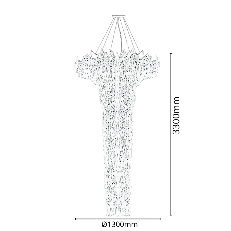 GOCCIA lustre suspendu en cristal 3300 - V20035 6