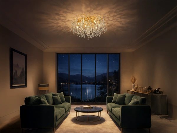 Lustre en cristal de plafond ELYSIA 800 - V20009 1