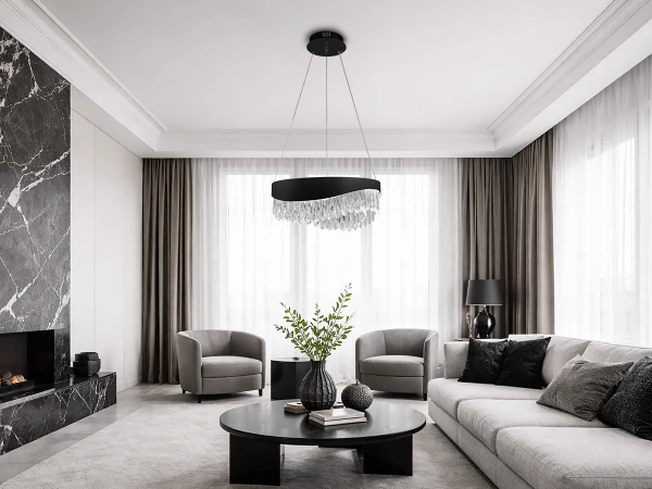 AURORA závesný krištáľový luster 450 - V30075 2