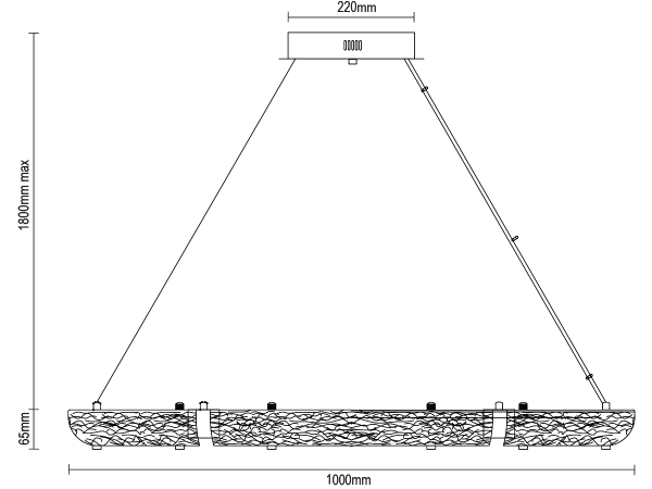 CORTEZA závesný luster 1000 - V30035 5