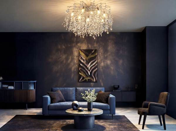 Lustre en cristal de plafond ELYSIA 800 - V20010 1
