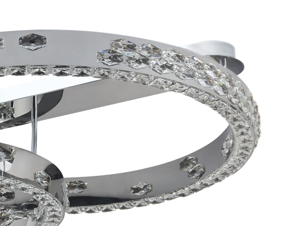 CLARIS stropný krištáľový luster 800+600 - V30009 4