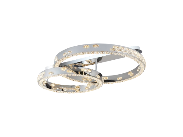 CLARIS stropný krištáľový luster 800+600 - V30009 3