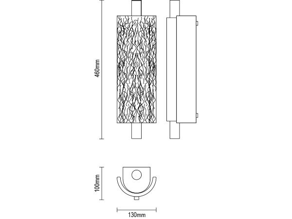 CORTEZA nástenná lampa - V30036 5