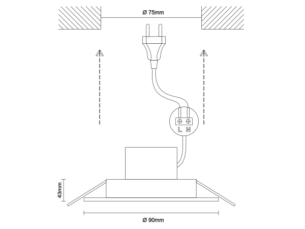 LINIA podhľadové svietidlo- 10017 5