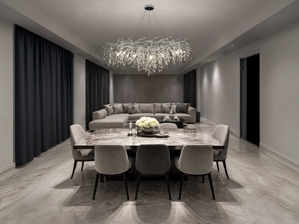 Lustre suspendu en cristal ELYSIA 1200x600 - V20002 1