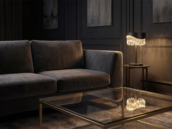 AURORA Stolná krištáľová lampa 380 - V30082 3