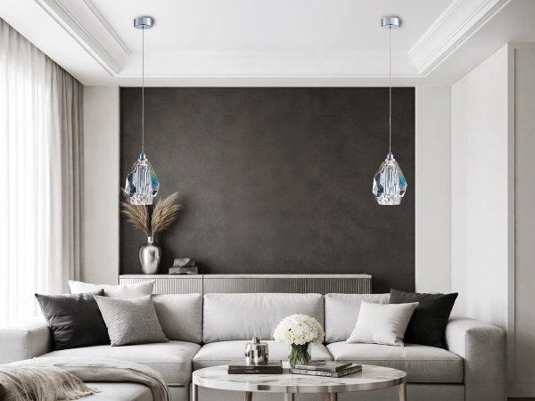 DIAMOR CLEAR závesná krištáľová lampa - V30051 2