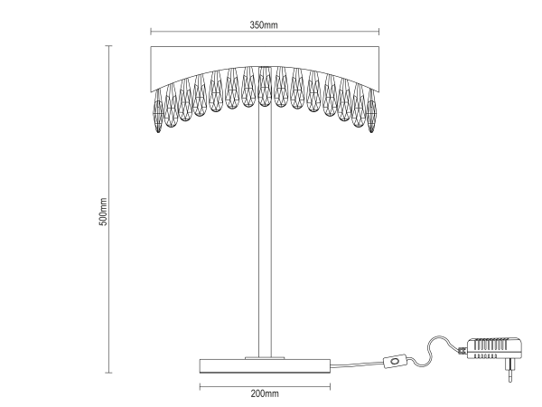 Lampe de table en cristal AURORA 500 - V30083 9