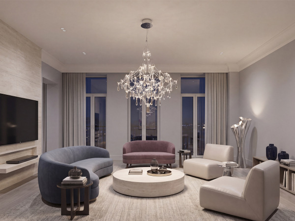 Lustre suspendu en cristal JOYA 870 - V40082 1