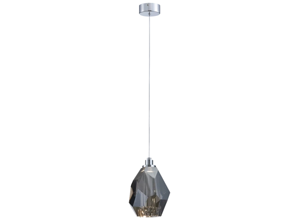 DIAMOR SMOKE závesná krištáľová lampa - V30053