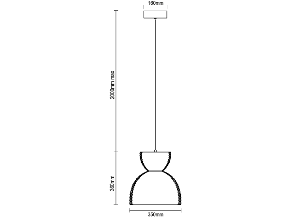 KATRIA závesná krištáľová lampa 350 - V30043 7