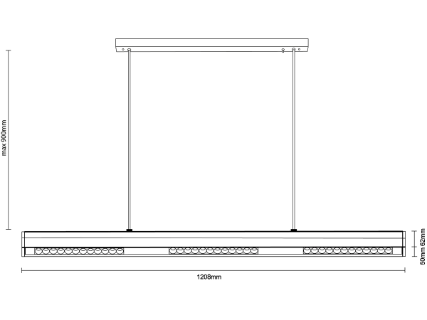 LINIA závesné svietidlo 1200 - 10002 6