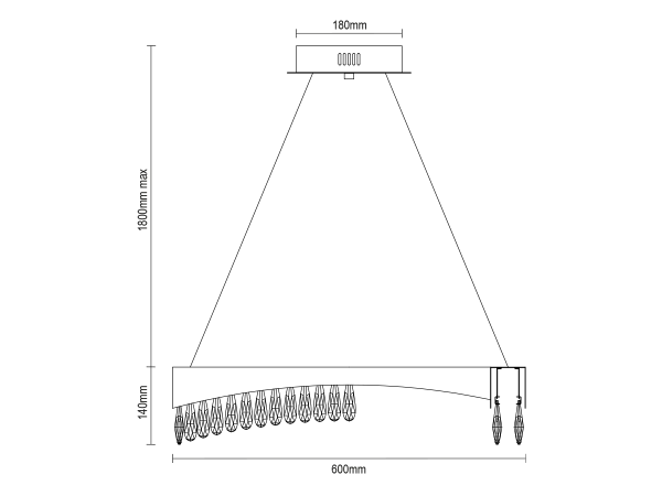 AURORA závesný krištáľový luster 600 - V30076 8