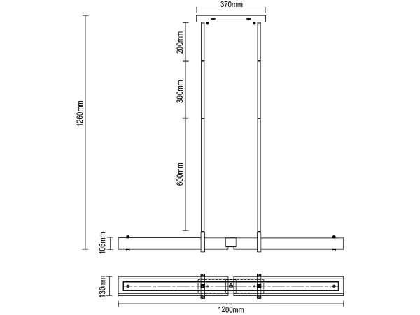 CORTEZA závesný luster 1200 - V30032 6